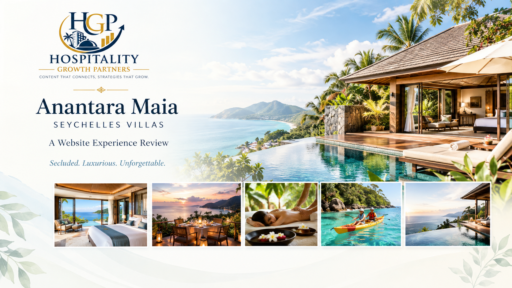 Anantara Maia Seychelles Villas Website Experience Review by Hospitality Growth Partners