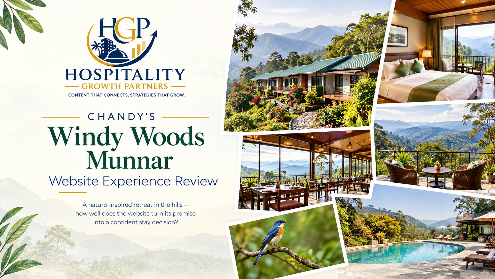 Chandy's Windy Woods Munnar website experience review by Hospitality Growth Partners