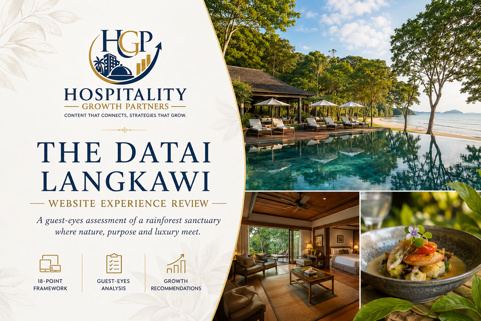 The Datai Langkawi rainforest resort website experience review featuring its beach, pool and luxury accommodation
