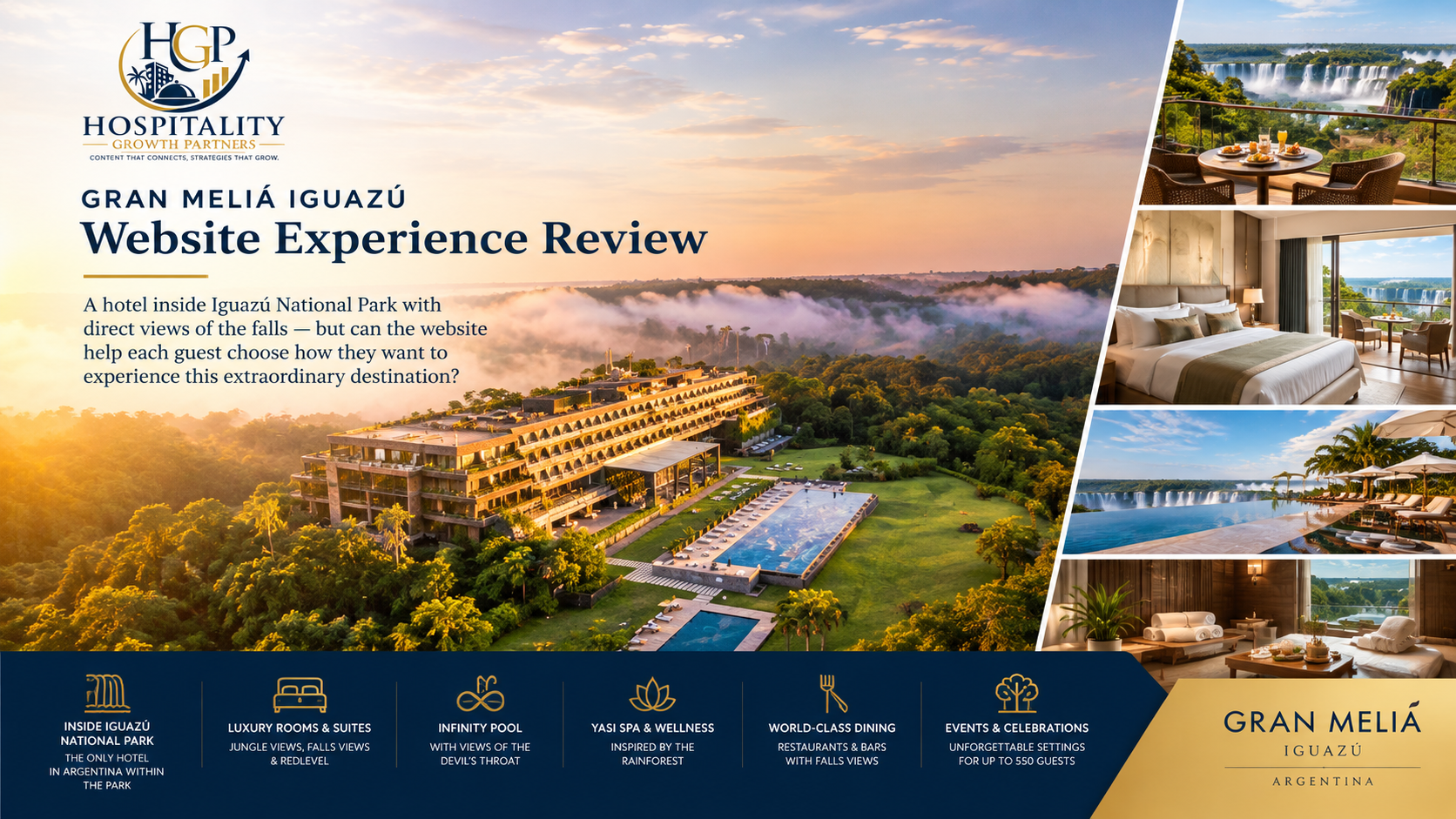 Gran Meliá Iguazú inside Iguazú National Park with views toward Iguazú Falls, HGP Website Experience Review