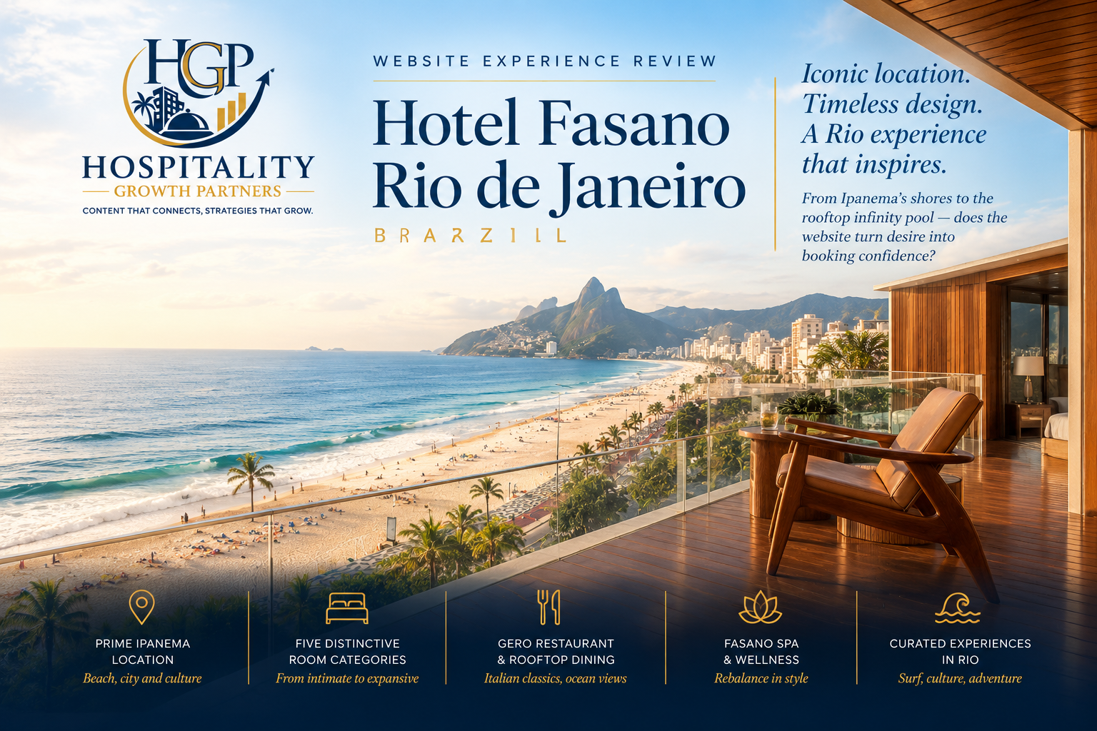 HOTEL FASANO RIO DE JANEIRO, BRAZIL  HGP WEBSITE EXPERIENCE REVIEW 
