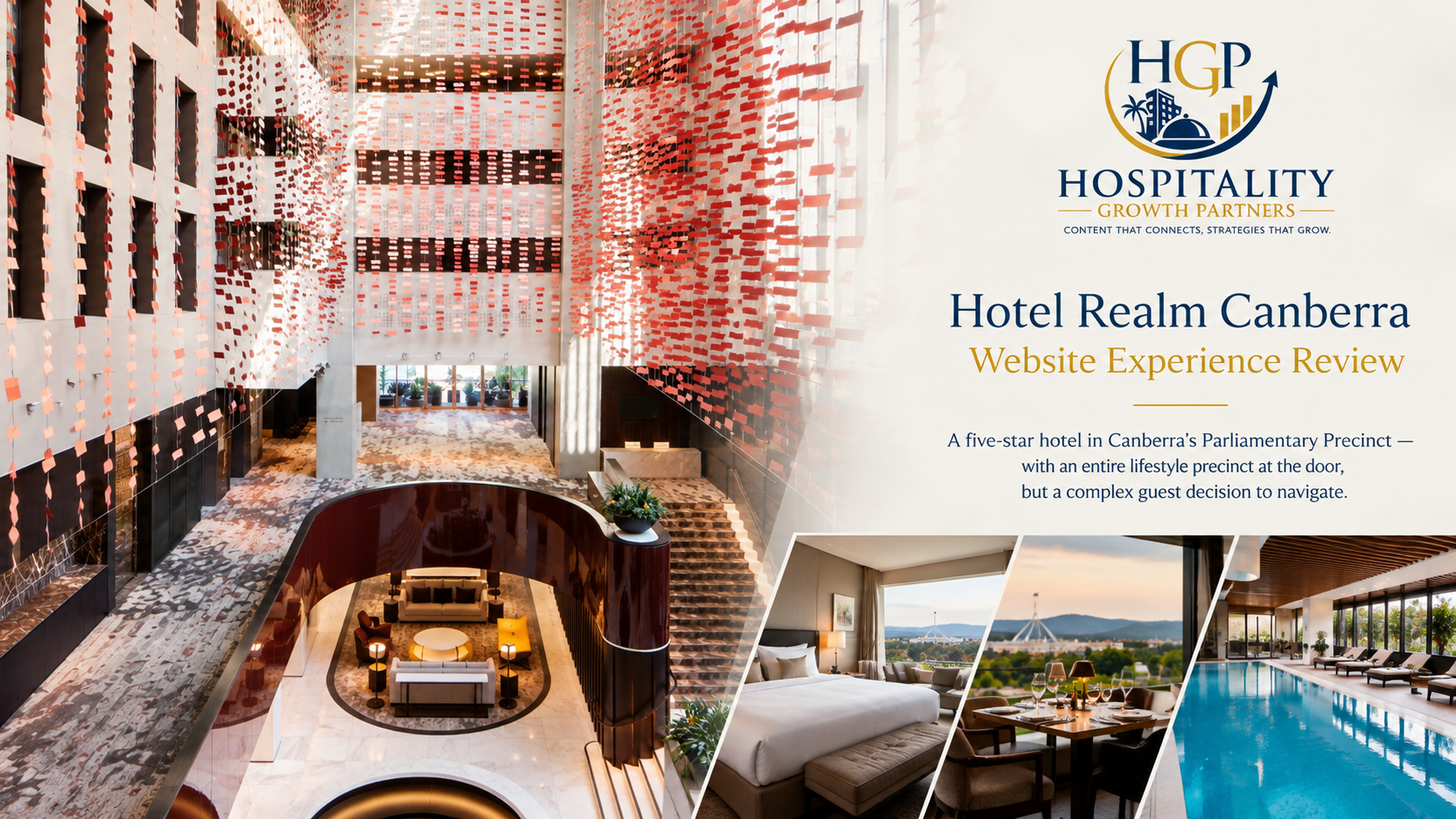 Hotel Realm Canberra website experience review — five-star hotel and Realm Precinct