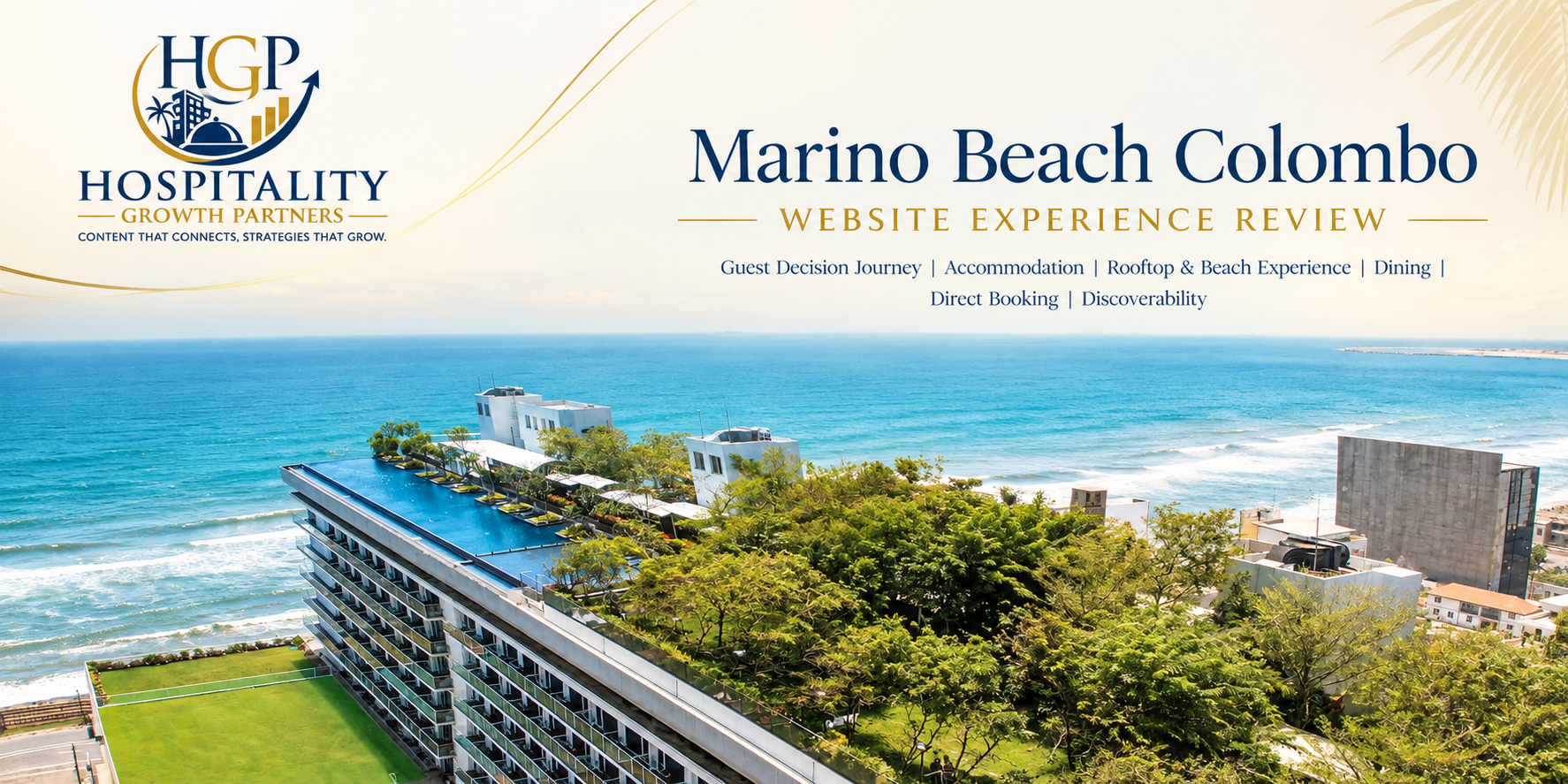 Marino Beach Colombo website experience review by Hospitality Growth Partners