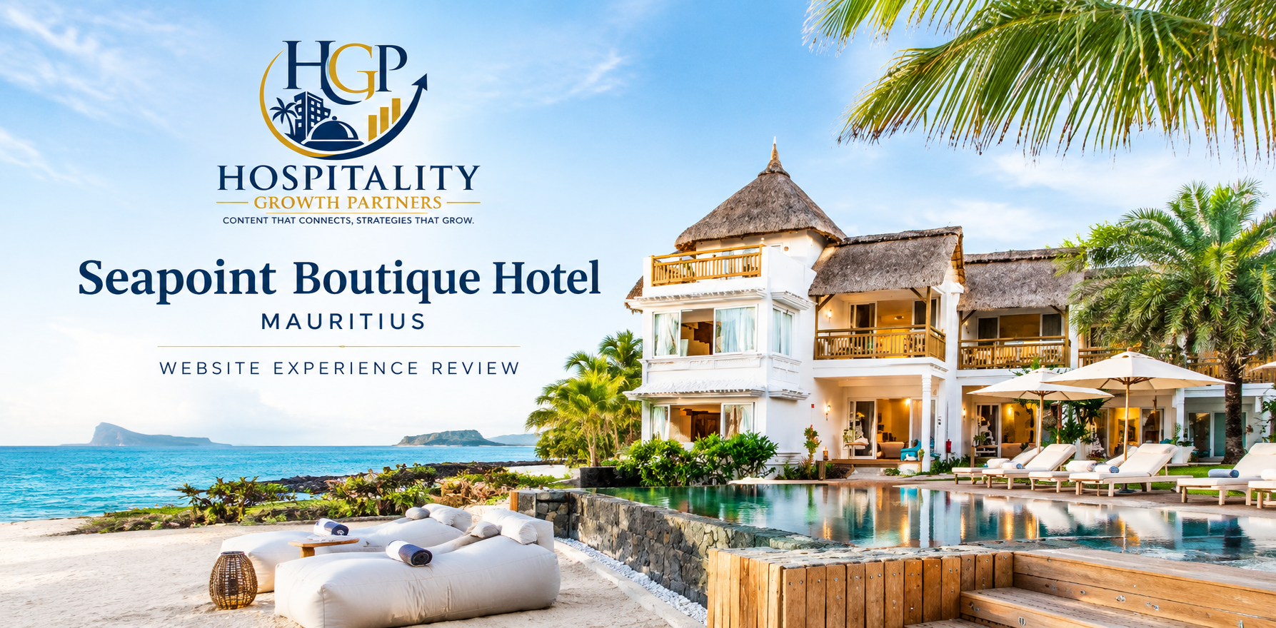 Seapoint Boutique Hotel Mauritius oceanfront resort — HGP Website Experience Review