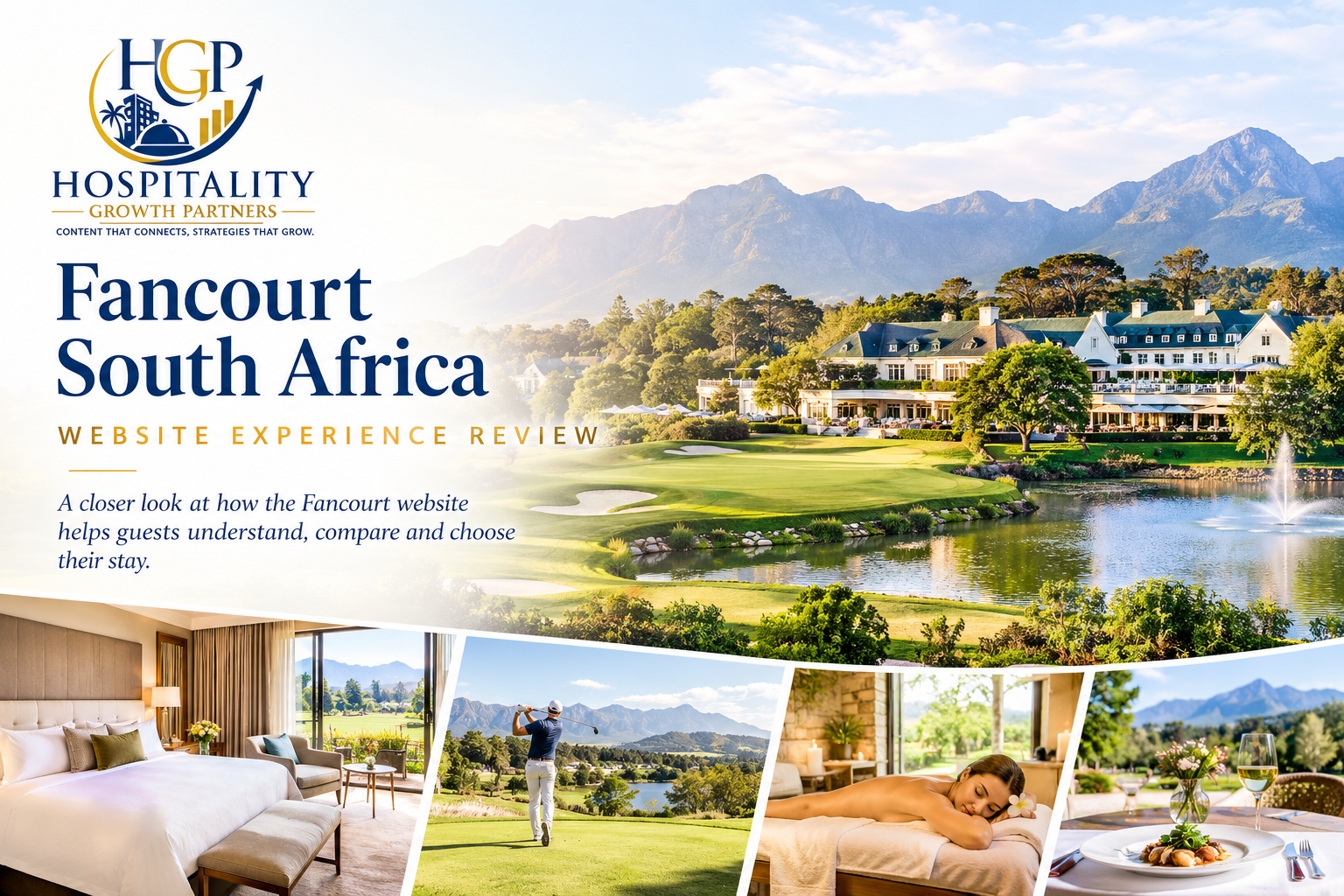 Fancourt South Africa website experience review by Hospitality Growth Partners