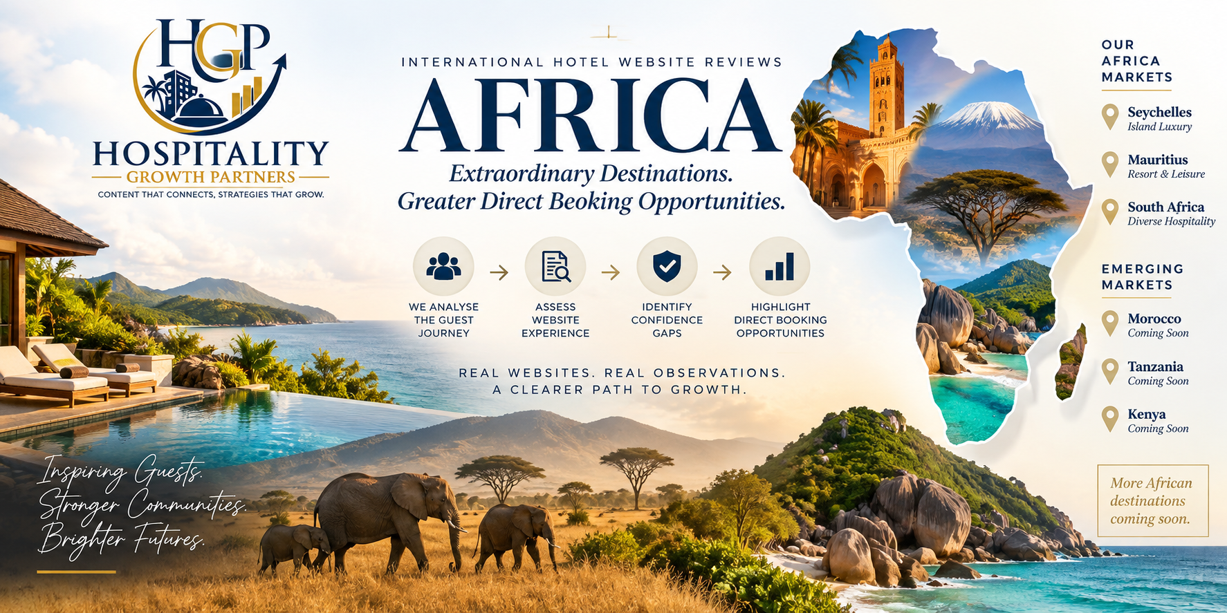 Africa hotel website reviews across Seychelles, Mauritius, South Africa and emerging markets